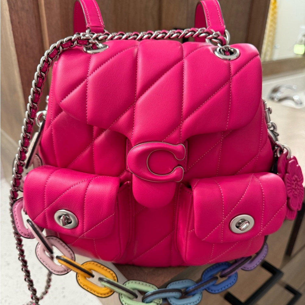Coach quilted Tabby backpack